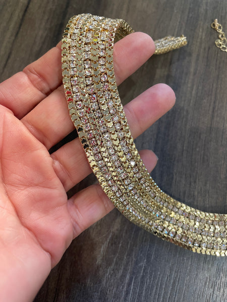 Collana lux crystal due varianti colore