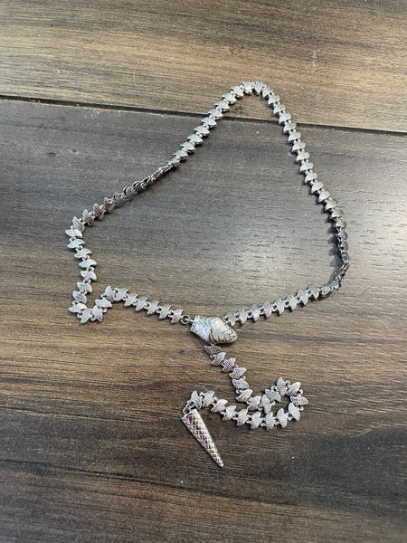 Collana serpente lavorato regolabile due varianti colore