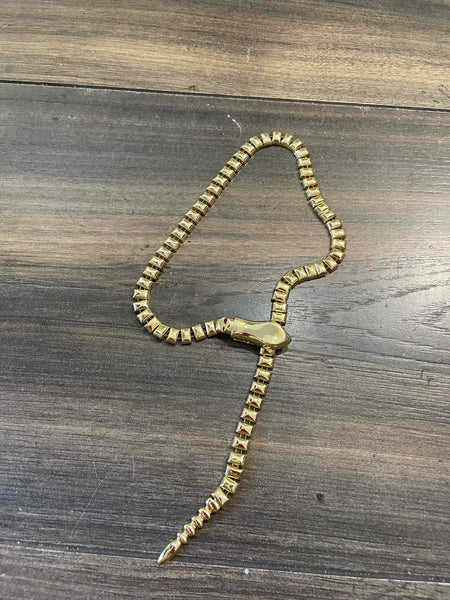 Collana serpente lavorato regolabile due varianti colore