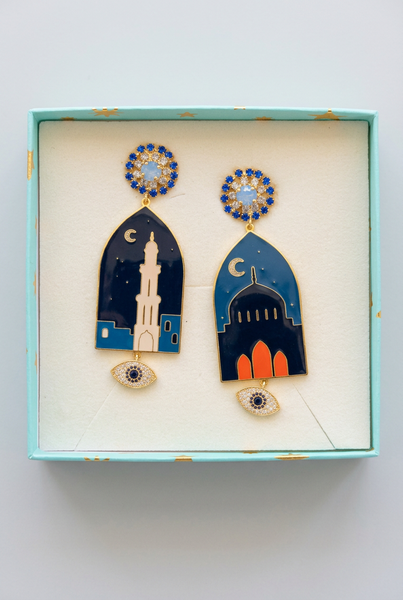 Coppia Orecchini Principessa Glam Mun Minareto