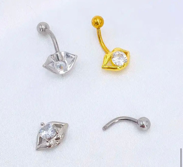 Piercing ombelico kissme punto luce