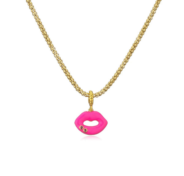 Collana kiss me con punti luce