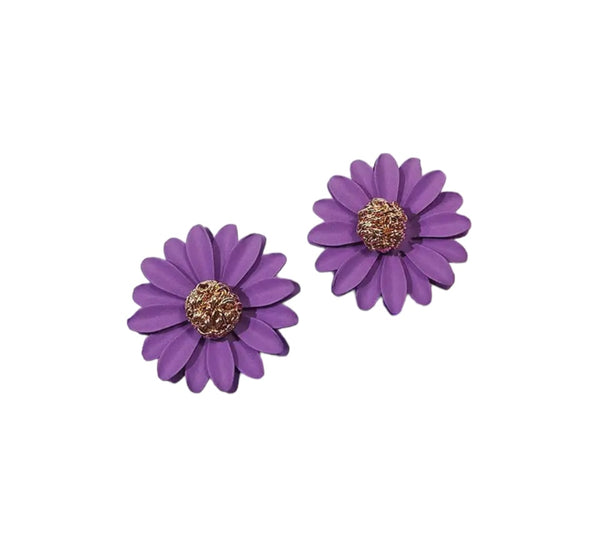 Coppia orecchini girasole argento 925