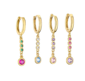 Mono orecchino con charms barra punto luce