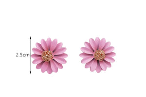 Coppia orecchini girasole argento 925
