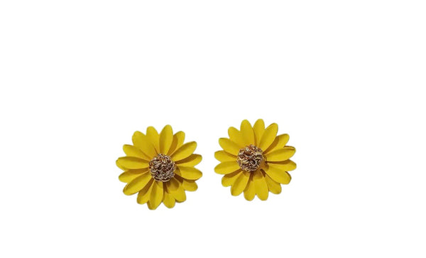 Coppia orecchini girasole argento 925