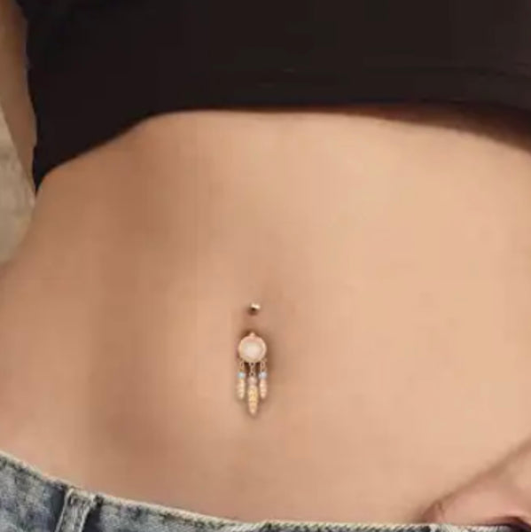 Piercing ombelico acchiappasogni