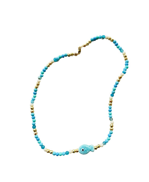 Collana pesciolino portafortuna