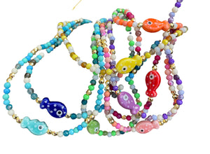 Collana pesciolino portafortuna