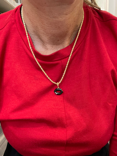 Collana kiss me con punti luce