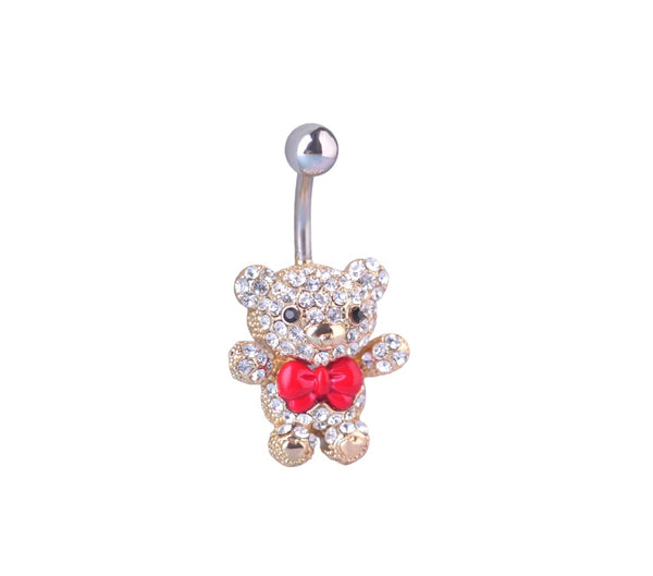 Piercing ombelico teddy bear orsacchiotto