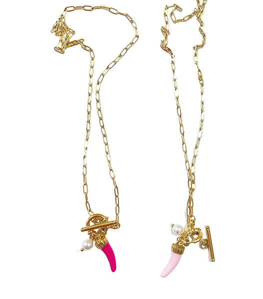 Collana Chain cornetto e perla