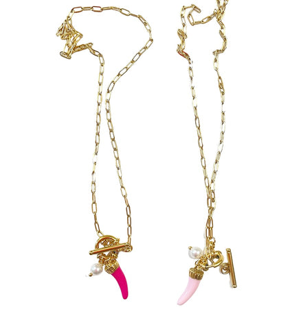 Collana Chain cornetto e perla