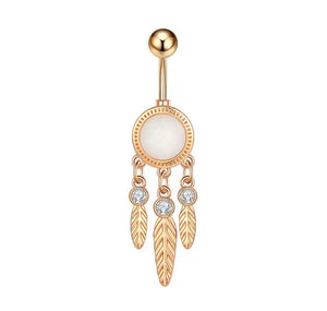 Piercing ombelico acchiappasogni