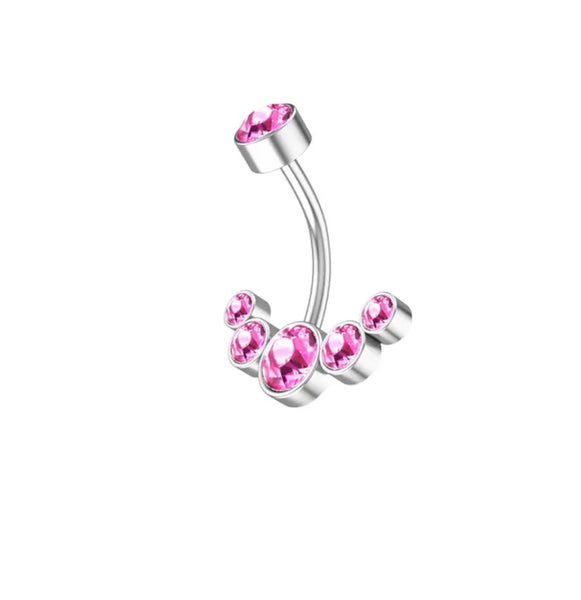 Piercing ombelico crystal punti luce Double face