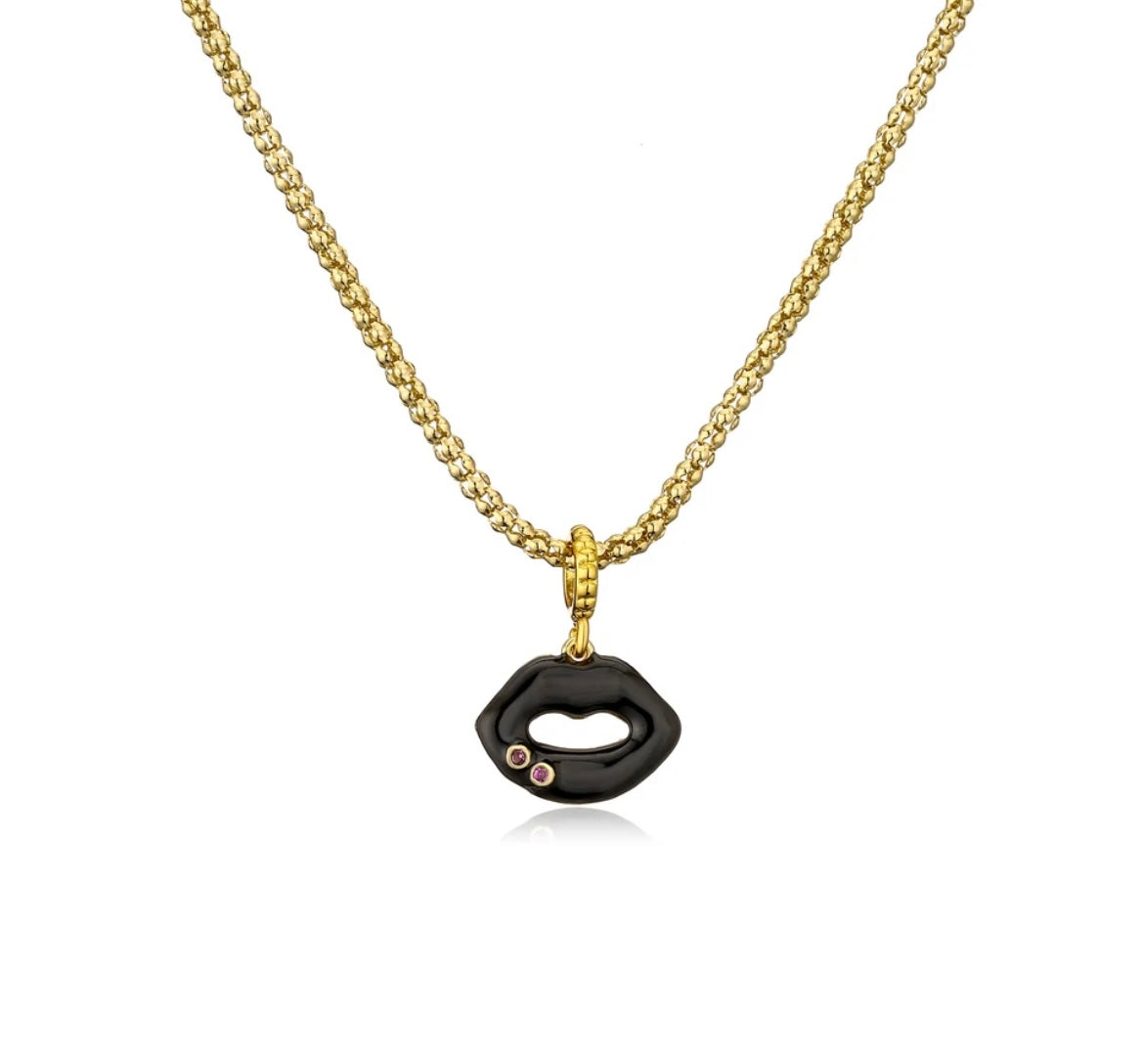 Collana kiss me con punti luce