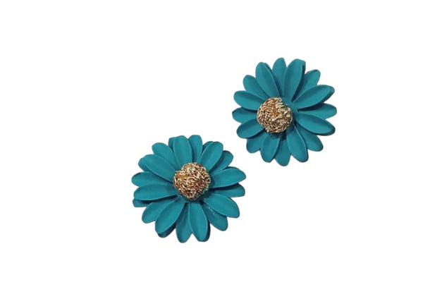 Coppia orecchini girasole argento 925