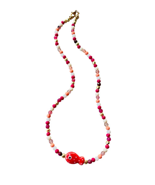 Collana pesciolino portafortuna