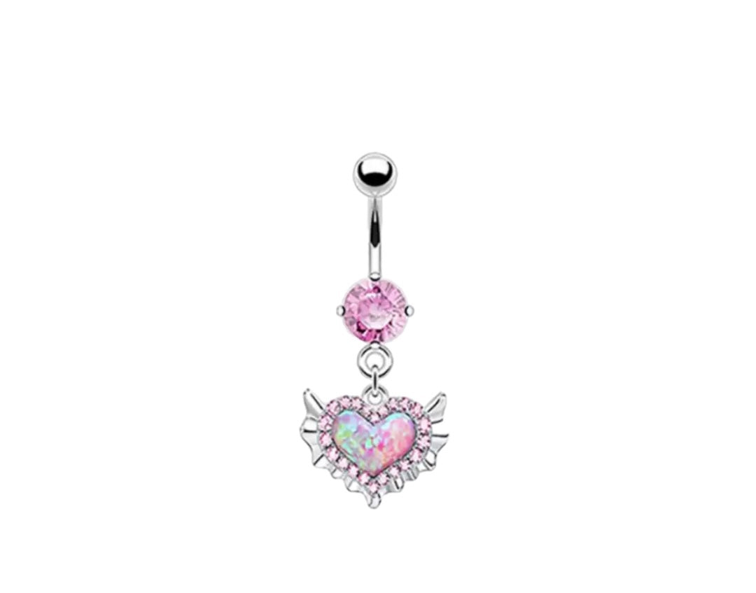 Piercing ombelico cuore Princess