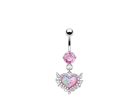 Piercing ombelico cuore Princess