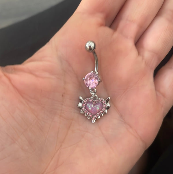 Piercing ombelico cuore Princess