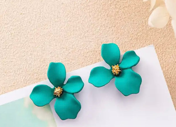 Coppia orecchini fiorellino fiordaliso  argento 925