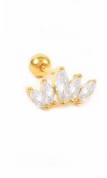 Mono piercing orecchino argento 925