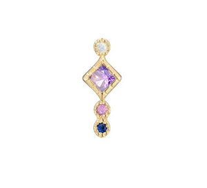 Mono orecchino piercing argento 925