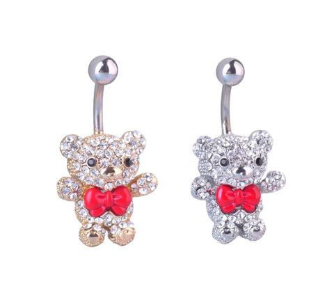 Piercing ombelico teddy bear orsacchiotto