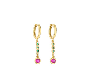Mono orecchino con charms barra punto luce