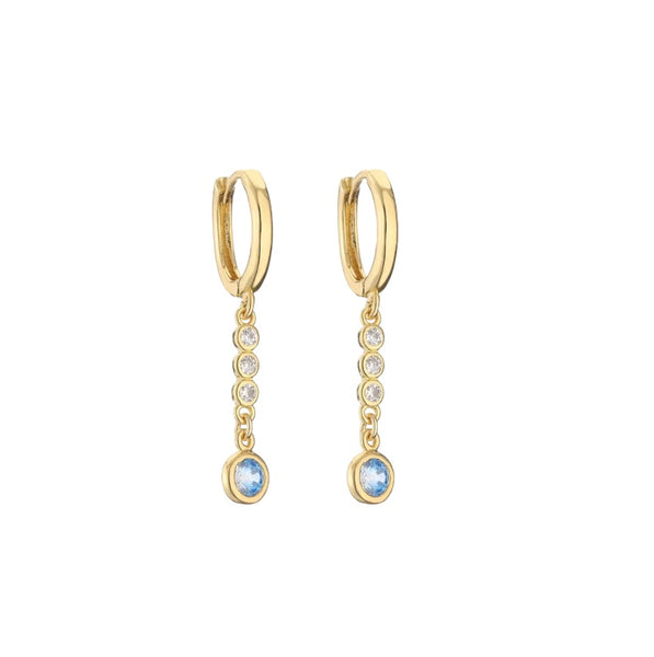 Mono orecchino con charms barra punto luce