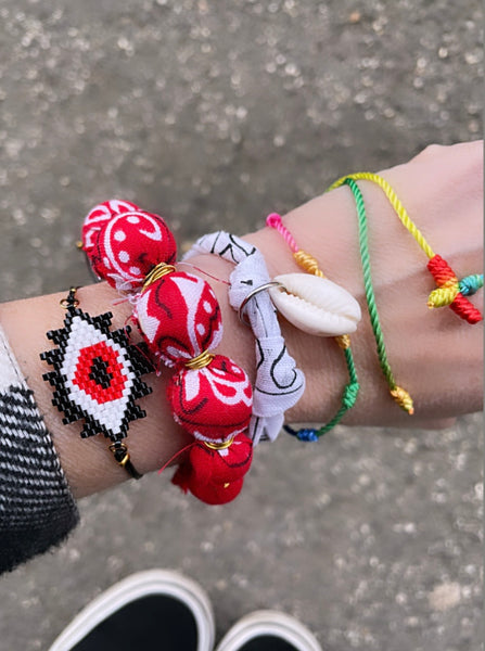 Bracciale cavigliera bandana sfere