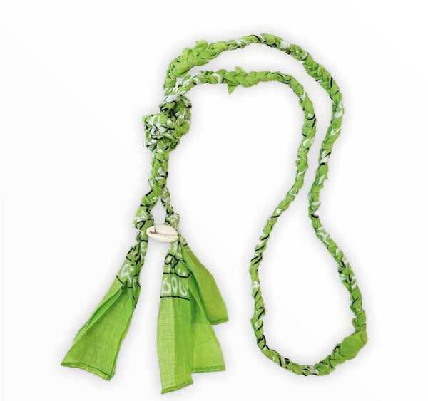 Collana cintura bandana  con conchiglia vari colori