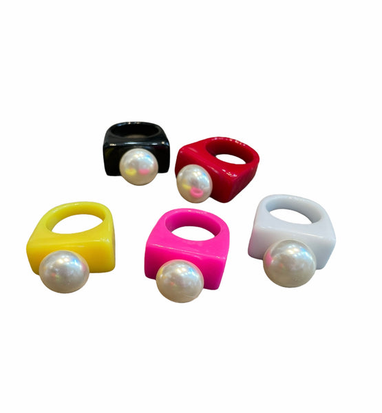 Anello resina perla l’anello sceglie dove andare