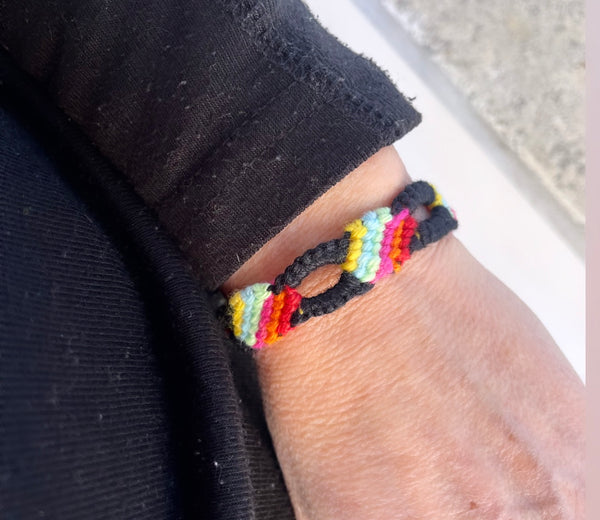 Bracciale cavigliera friendship Rainbow regular