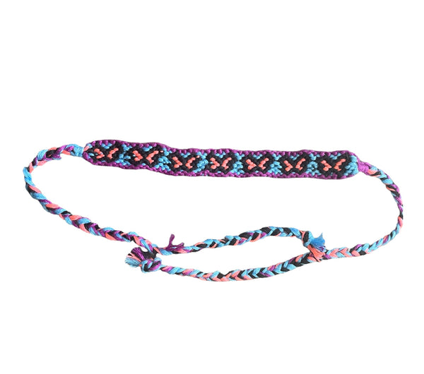 Bracciale cavigliera friendship stretto trama 4 farfalle anche collarino