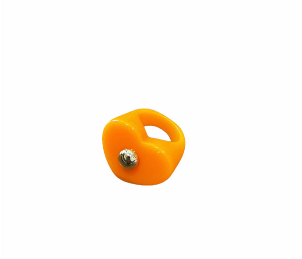 Anello resina cuore borchia l’anello che sceglie dove andare