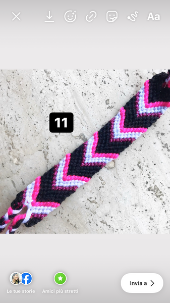 Bracciale  cavigliera filo colorato friendship handmade