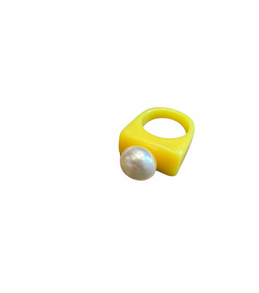 Anello resina perla l’anello sceglie dove andare