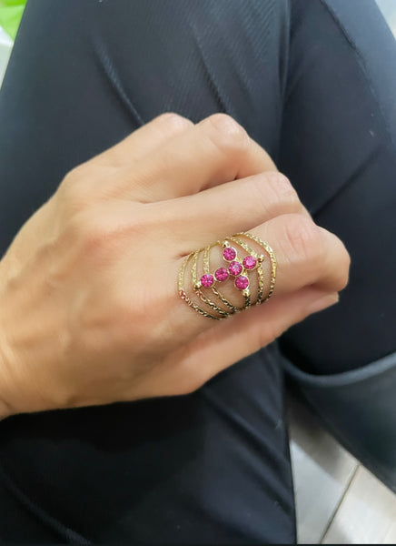 Anello regolabile Patrasso croce crystal