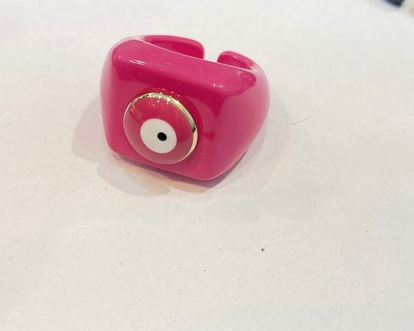 Anello resina con occhio