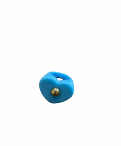 Anello resina cuore borchia l’anello che sceglie dove andare