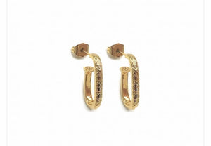 Mono orecchini cleo oval botteguccia 2 cm