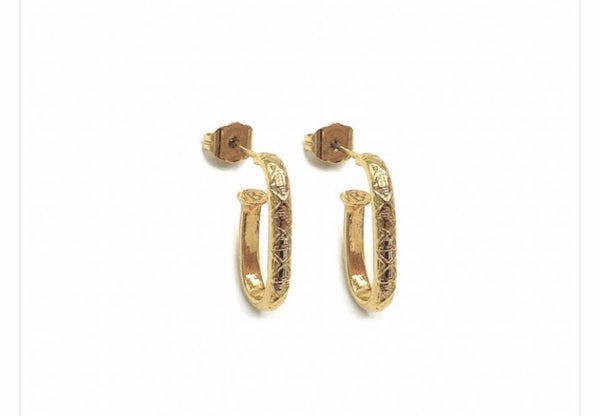 Mono orecchini cleo oval botteguccia 2 cm