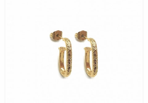 Mono orecchini cleo oval botteguccia 2 cm