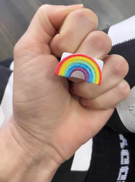 Anello resina arcobaleno