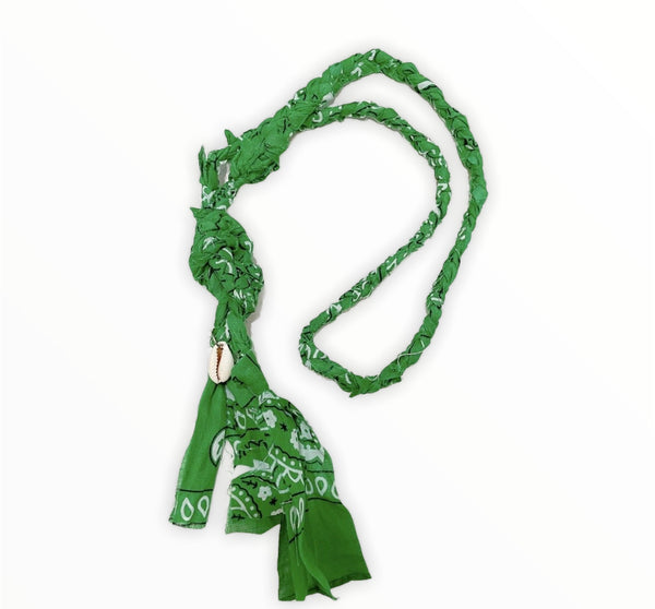 Collana cintura bandana  con conchiglia vari colori