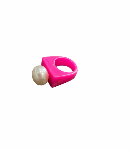 Anello resina perla l’anello sceglie dove andare