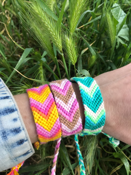 Bracciale  cavigliera filo colorato friendship handmade