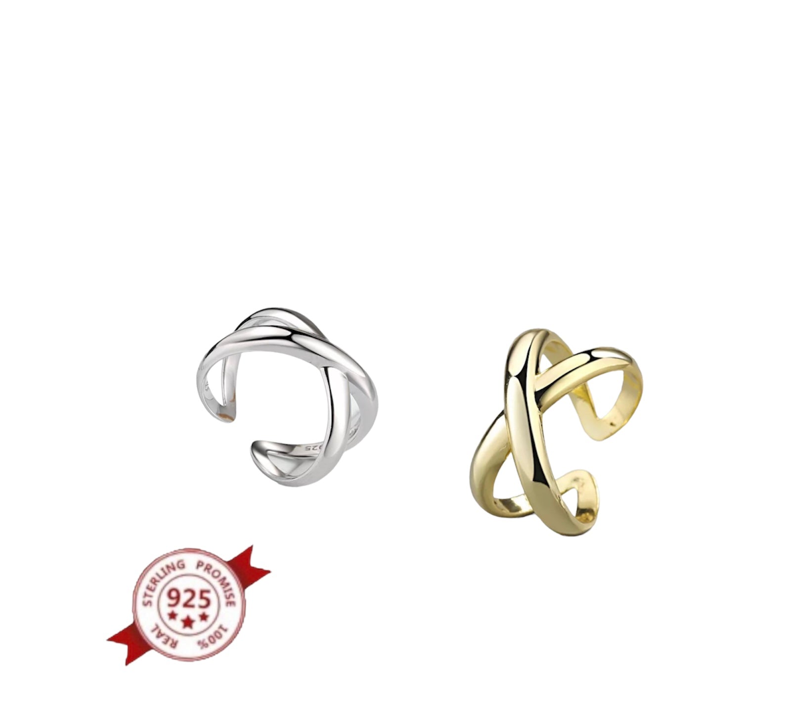 Anello X argento 925